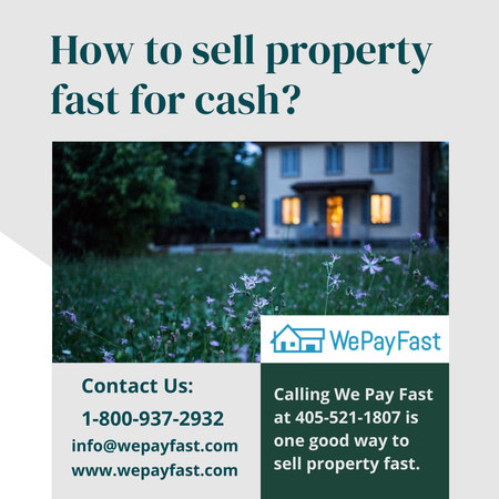 How to sell property fast for cash?